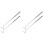 2 Pcs Heavy Duty Snake Hook Solid Stainless Steel Catch Catching Tool 2