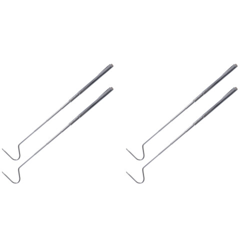 2 Pcs Heavy Duty Snake Hook Solid Stainless Steel Catch Catching Tool 1