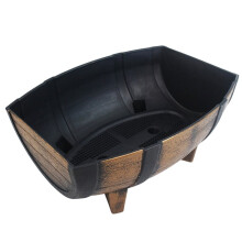 Demi-Pots Rectangulaires Décoratifs pour L'Intérieur et L'Extérieur, Parfaits pour Embellir Votre Jardin