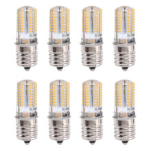 8X E17 Fitting 5W 64 LED-Lamp 3014 SMD Licht Warm Wit AC 110V-220V