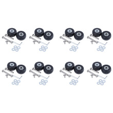 16 Sets of Luggage Suitcase Replacement Wheels Axles Deluxe Repair Tool OD 40mm