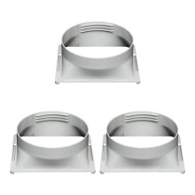 3X Air Conditioner Exhaust Hose Interface, Portable Home Mobile Air Conditioner Body Fitting Connector, Square 15cm
