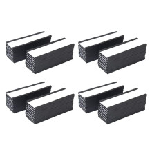 Porta Etichette Magnetico 4X1,57 Pollici 80 Confezioni C Channel Bianca Paper Cards Pellicola Protettiva Forte Magnete Senza Disordine Rimovibile