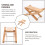 Bamboo Guitar Footstool Premium Practice Foot Support Khaki Color 8