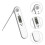 Keuken Grill Thermometer, Scherm, Uitklapbaar, Wit ABS 7