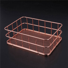 4X Storage Basket Metal Wire Bathroom Shelves Makeup Organiser Brush Pen Holder Wire Mesh Bathroom Toiletries Basket