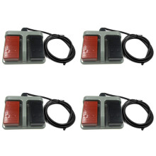 4X Sofortiger Kunststoff Fuß Schalter Infinite Doppelt Pedal Zwei Wege Dual Verwenden Tumble Schalter