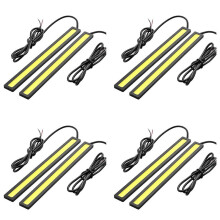 8 X VattentäT Super Bright Car DRL DimköRlampor COB LED-Ljus Vit