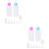 4 Sets Cat Nursing Bottle Kit For Pet Feeding (Pink Blue) 6