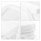2Pcs Portable Paint Bucket with Lid Handle White Plastic Storage 8