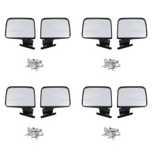 8X Cart Mirrors - Specchietto Universale Pieghevole Laterale per Cart Car Club, Ezgo, , Star