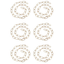 6pcs 1M Heavy Duty Chain for Vintage Chandelier Hanging Lamp,French Gold