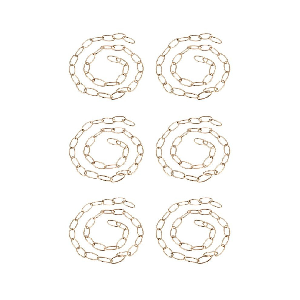 6Pcs 1M Heavy Duty Chain For Vintage Chandelier Hanging Lamp,French Gold 4711321946880