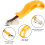 2Pcs Heavy Duty Upholstery Tack Remover Tools Carbon Steel Yellow 7
