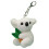 White Plush Koala Keychain Soft Bag Pendant Cute Fluffy Key Decor 5