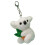 White Plush Koala Keychain Soft Bag Pendant Cute Fluffy Key Decor 9