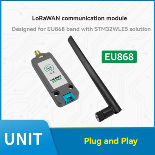LoRaWAN Unit EU868 868-870MHz Frequency Band Communication Module P2P Communication STM32WLE5 with Antenna 1