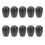 10Pairs Comfortable Black Silicone Replacement Earbuds for Stethoscope 2