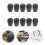 10Pairs Comfortable Black Silicone Replacement Earbuds for Stethoscope 4
