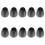 10Pairs Comfortable Black Silicone Replacement Earbuds for Stethoscope 5