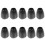 10Pairs Comfortable Black Silicone Replacement Earbuds for Stethoscope 6