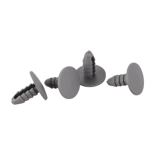 100PCS 8mm Hole Gray Plastic Rivet Door Push in CLip for Car 1