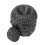 Black Buddha Head Ceramic Essential Oil Diffuser & Candle Holder 14*10cm 1