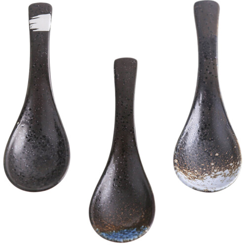 3pcs japanese ceramic soup and rice spoons for home tableware 2