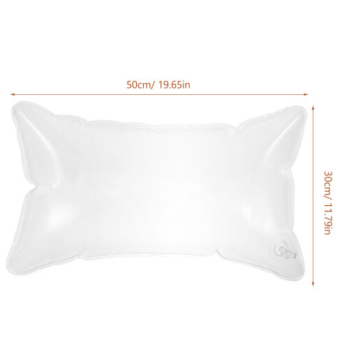 Clear PVC Inflatable Cushion Adjustable Camping Pillow for Adults 1