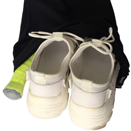 Large Black Drawstring Bag for Tennis Racket Storage and More 2