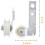 2X for W10837240 Dryer Idler Pulley with Bracket,Replace Part for  Dryer 4