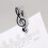 10Pcs Music Note Clips Assorted Color PP Material Piano Score Holders 6