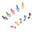 10Pcs Music Note Clips Assorted Color PP Material Piano Score Holders 7