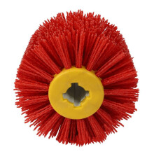 3X Red Abrasive Wire Drum Brushes Deburring Polishing Buffing Wheel for Furniture Wood Angle Grinder Adapter
