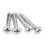 48 Pcs 14mm Dia Stainless Steel Decorative Mirror Screw Cap Nails 4