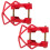 2Pcs Durable Red Iron Fire Sprinkler Head Guard Covers Easy Install 9