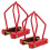 2Pcs Durable Red Iron Fire Sprinkler Head Guard Covers Easy Install 11