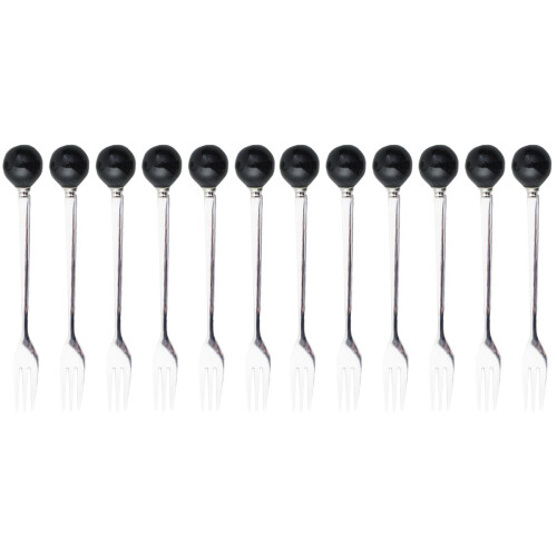 2 Count Mini Forks Desert Spoons Cutlery Creative Flatware Dessert 1