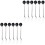 2 Count Mini Forks Desert Spoons Cutlery Creative Flatware Dessert 3
