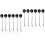 2 Count Mini Forks Desert Spoons Cutlery Creative Flatware Dessert 4