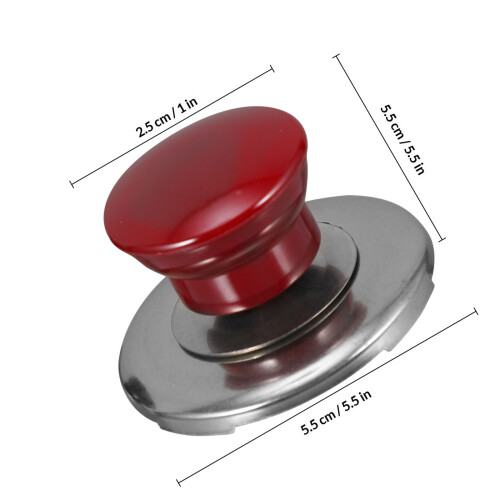 6Pcs Whistling Kettle Cover Knobs Replacement Lid Handles Black Red 1