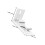 2Pcs White Metal L Brackets for Vertical Blinds Durable Wall Mounting 2