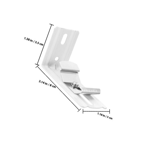 2Pcs White Metal L Brackets for Vertical Blinds Durable Wall Mounting 1