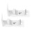 2Pcs White Metal L Brackets for Vertical Blinds Durable Wall Mounting 5
