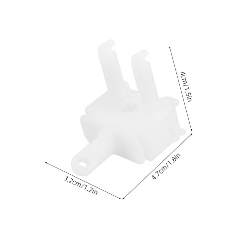 4Pcs Vertical Blind Wand Control Replacement White Diy Repair Kit 1