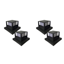4 SZTUK Lampa SłOneczna Ogrodzenie Brama Filar GłOwa Lampa LED Willa Kolumna Lampa do Domu Brama Patio OgróD ŚCiana