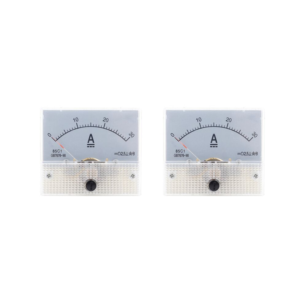 2X 85C1- 30A Voltmeter Pointer Analog Ammeter Panel Meter 6033466554682