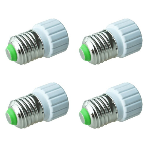 4X E27 to GU10 Extend Base LED CFL Light Bulb Lamp Adapter Converter Screw Socket