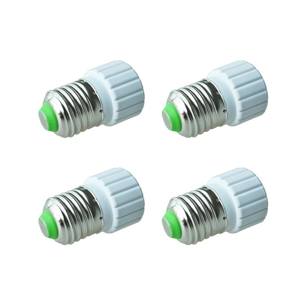 4X E27 To Gu10 Extend Base Led Cfl Bulb Lamp Adapter Converter Screw Socket Light 4711299564703