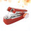 Red Mini Cordless Sewing Machine Portable Handheld for Needlework 7